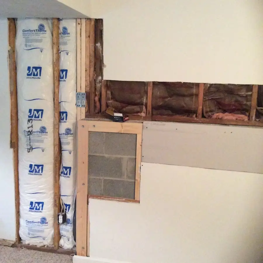 Wall insulation replacement during Contents Cleaning & Restoration in Hobe Sound